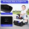 6V Kids Ride On Police Car with Real Megaphone and Siren Flashing Lights
